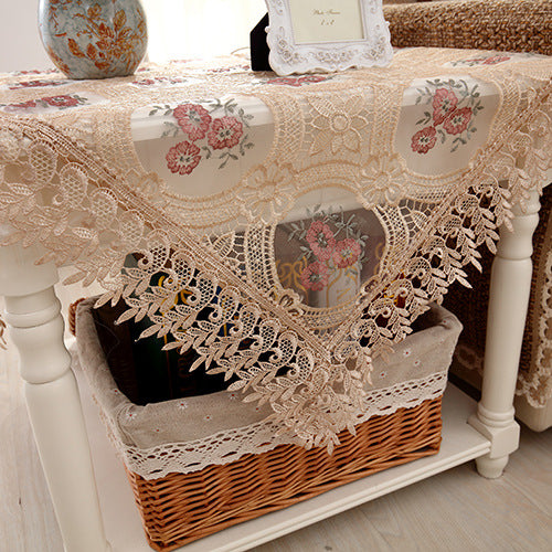 Nordic Embroidered Rectangular Tablecloth